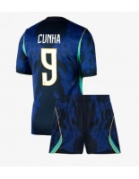 Brasilia Matheus Cunha #9 Vieraspaita Lasten MM-kisat 2026 Lyhythihainen (+ shortsit)